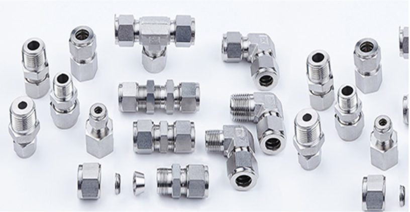 Hydraulic Tube Fittings DIN 2353/ISO 8434 | Compression Bite Type | Carbon Steel & SS316 | 6–42 mm | Straight/Elbow/Tee/Union | High Pressure Tube Connections UAE